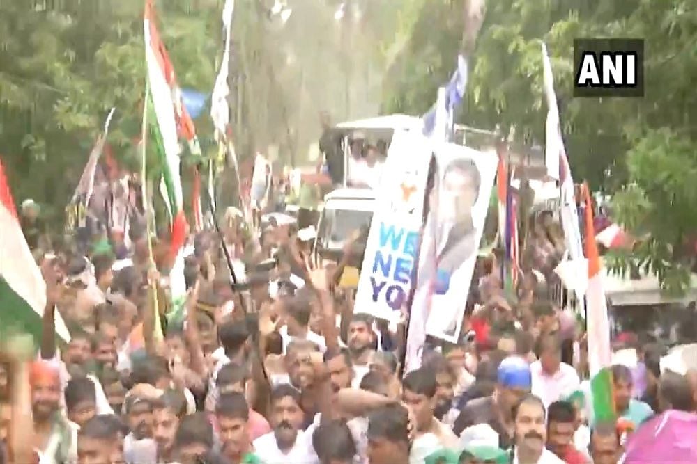 VIDEO: Rahul Gandhi Thanks Wayanad; Waives, Blows Kisses To Congress Supporters