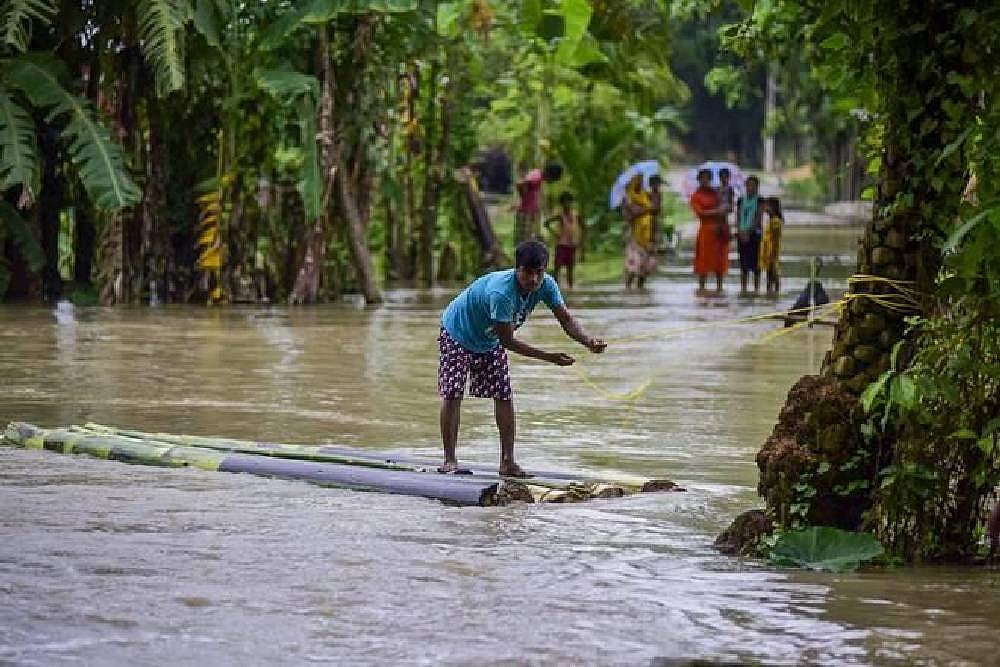Assam Floods: 2 Lakh Affected As Rains Bring Traffic To Standstill, Exams Suspended