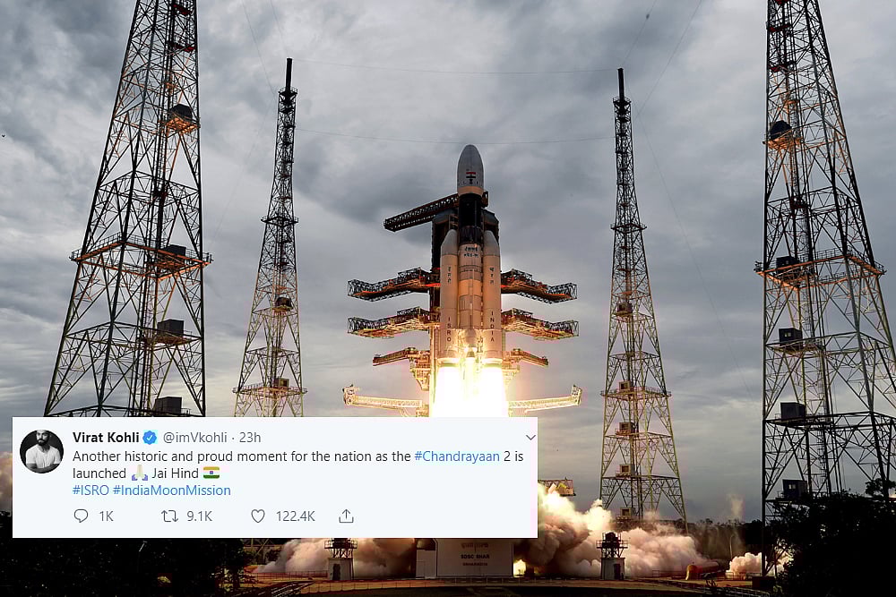 Chandrayaan-2: Indian Cricket Stars Congratulate ISRO On Historic Day