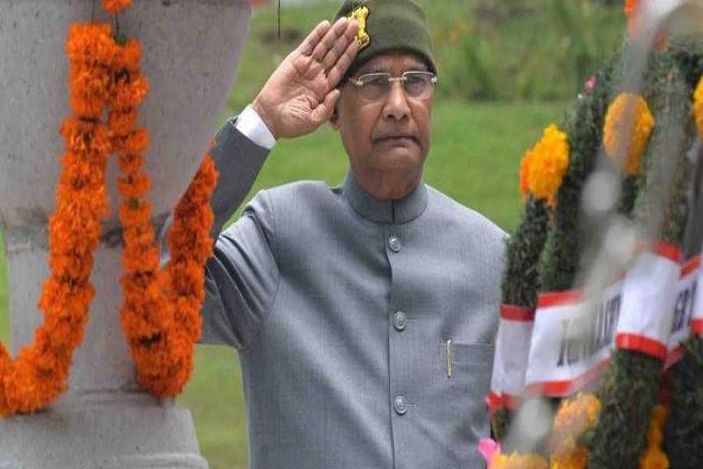 President Kovind Pays Tribute Kargil War Heroes At Srinagar