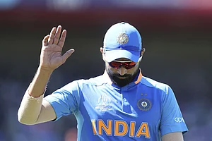 Mohammed Shami is the player of the match for his spell of 10-1-51-5.