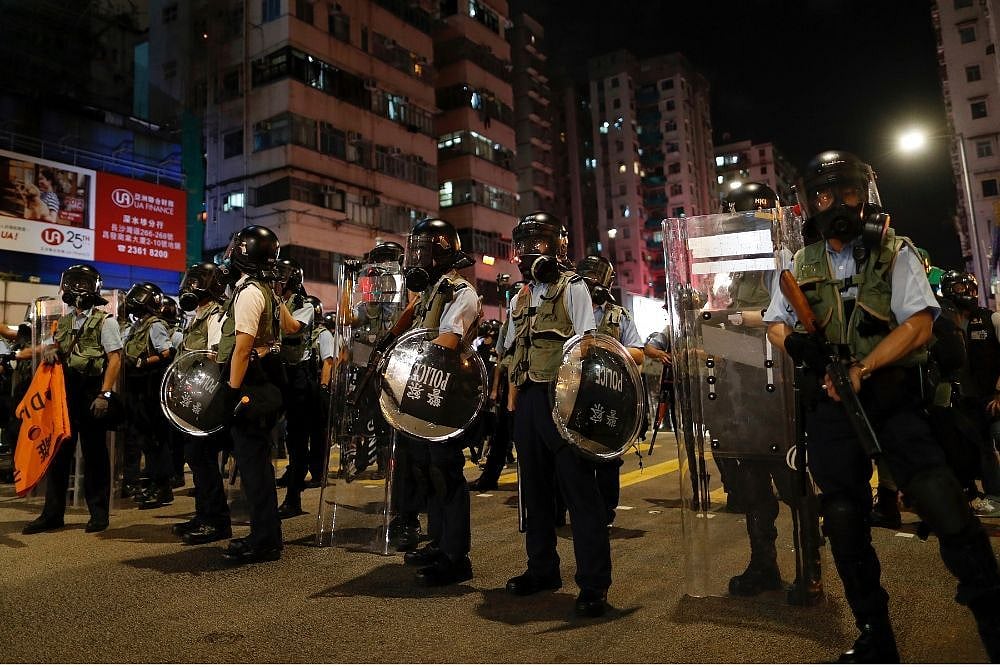 File photo of Hong Kong police 
