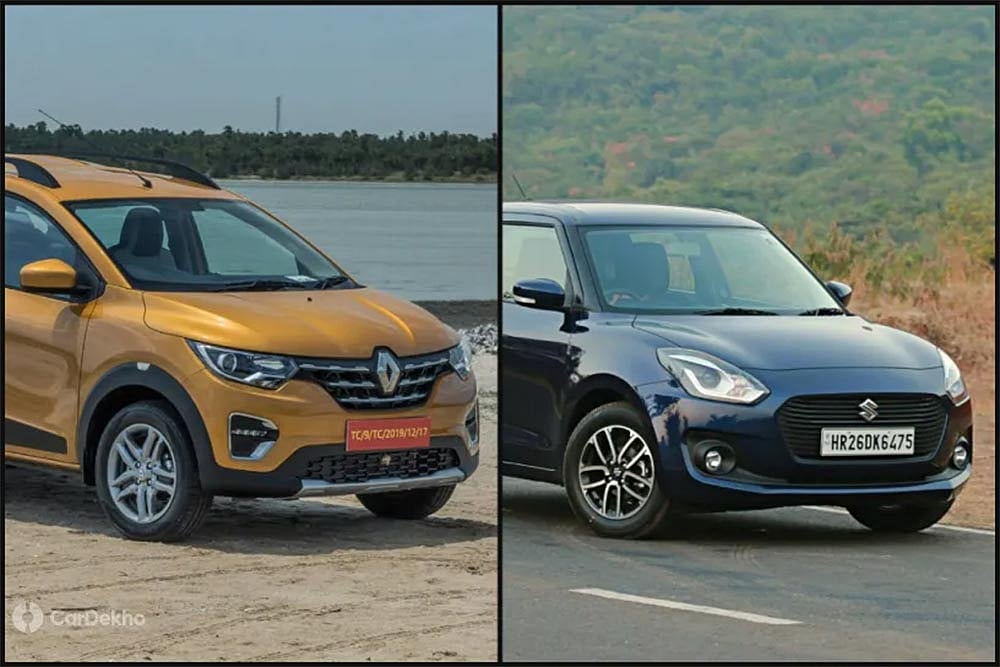 Renault Triber vs Maruti Swift: In Pics