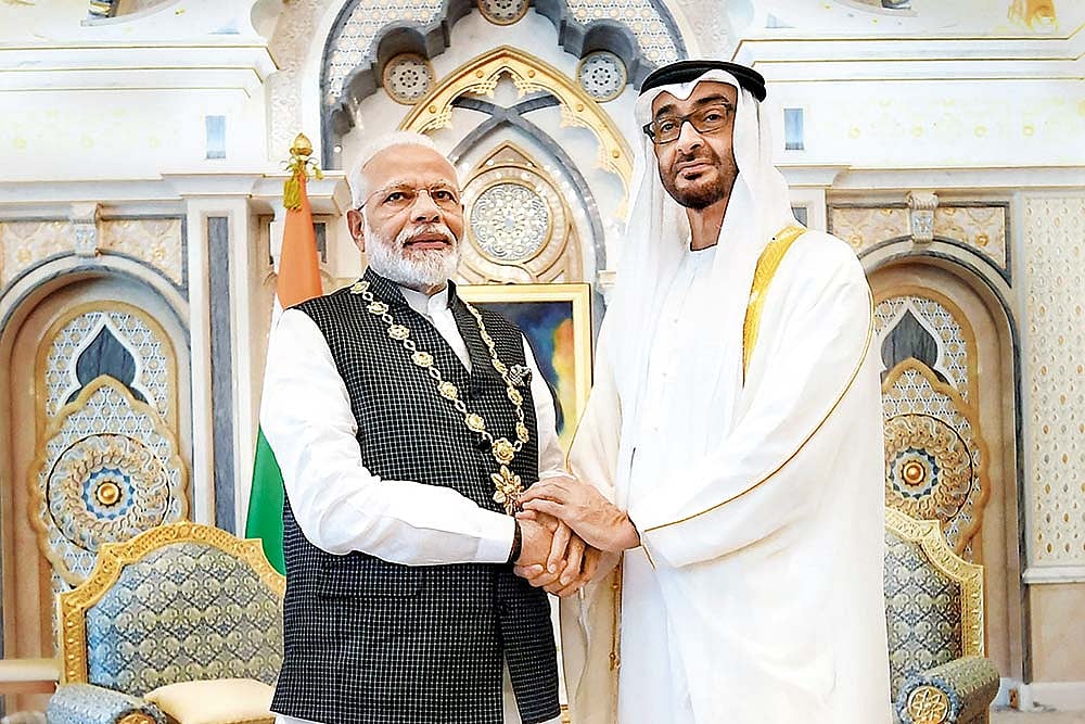 An Indian Dhow Drops Anchor