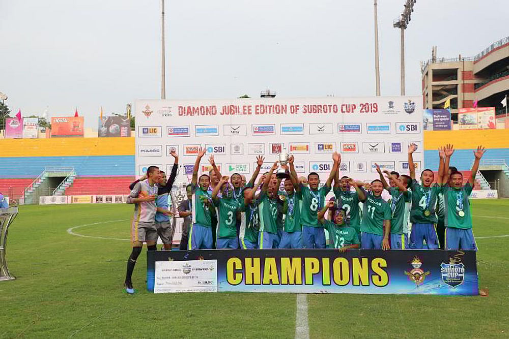 Subroto Cup: Mizoram's Saidan Secondary School Crowned Champions Of U-14 Sub-Junior Boys Tournament