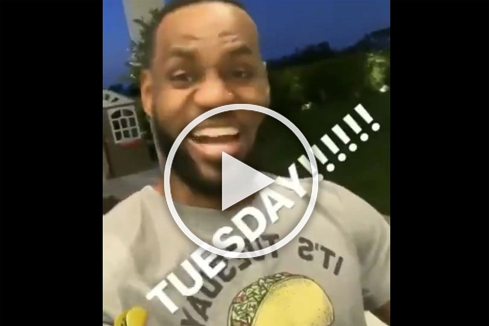 Taco Tuesday! LeBron James Files Trademark After His Social Media Posts Go Viral – VIDEO