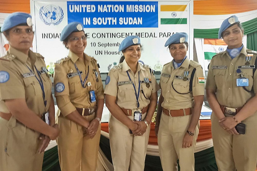 5 Women Among 17 Indian Police Officers Honoured By UN For Role In South Sudan