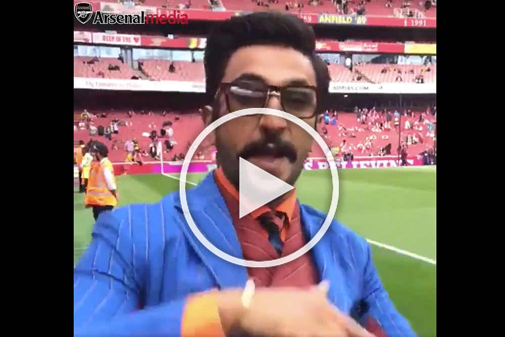 WATCH: 'Dancing' Ranveer Singh Shows Up For North London Derby; Arsenal Shares Bollywood Star's Viral Video