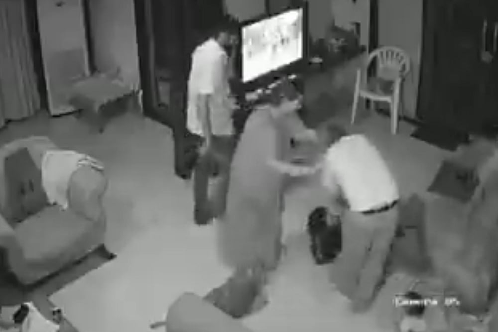 In Horrifying Video, Former Madras HC Judge, Son Torture Daughter-In-Law Over Dowry