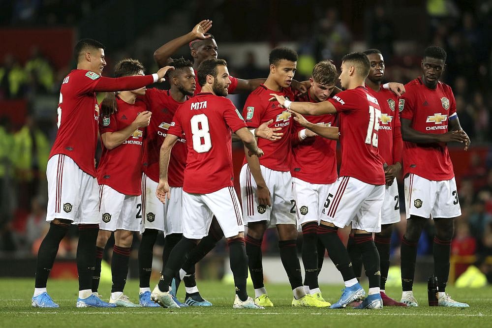 The Manchester United team.