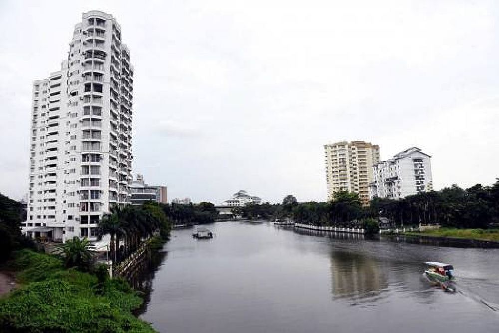 A view of flats to be demolished as per the order of Supreme Court at Maradu in Kochi.