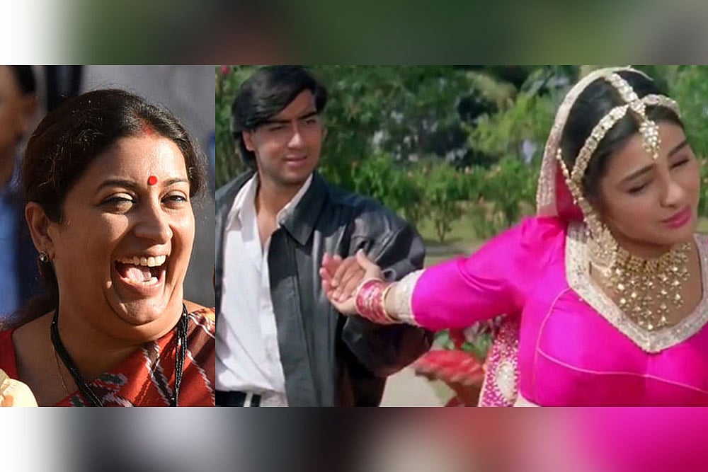 Watch: Ajay Devgn-Tabu Feature In Hilarious Meme Shared By Smriti Irani
