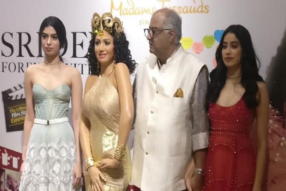 Sridevi's Madame Tussauds Wax Statue Unveiled; Boney Kapoor, Janhvi Kapoor And Khushi In Awe