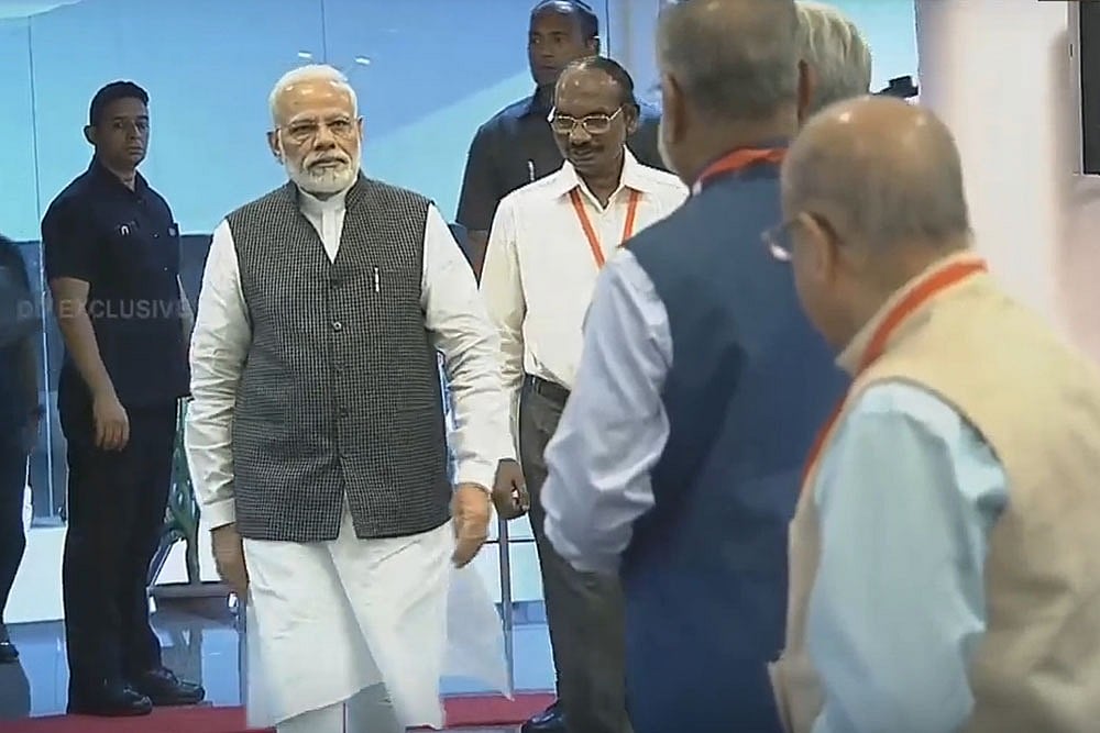 'Achievement No Small Feat': PM Modi Lifts Spirits Up At ISRO As Contact With 'Vikram' Lander Lost