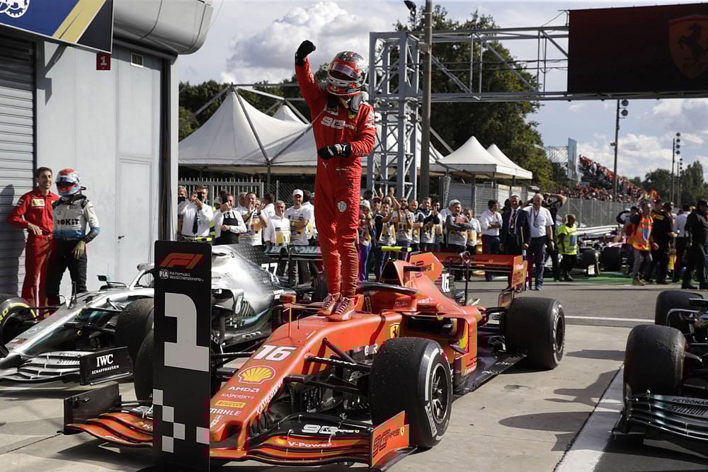 Italian Grand Prix: Ferrari's Charles Leclerc Holds Off Unrelenting Mercedes Pressure To Triumph Again