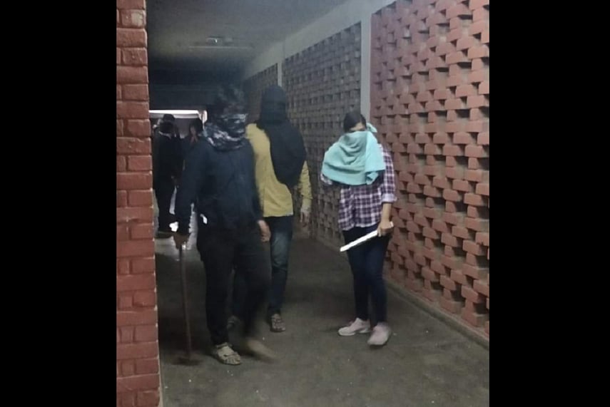 A masked mob attacked students and teachers on Jawaharlal Nehru University Campus on Januray 5, 2020.