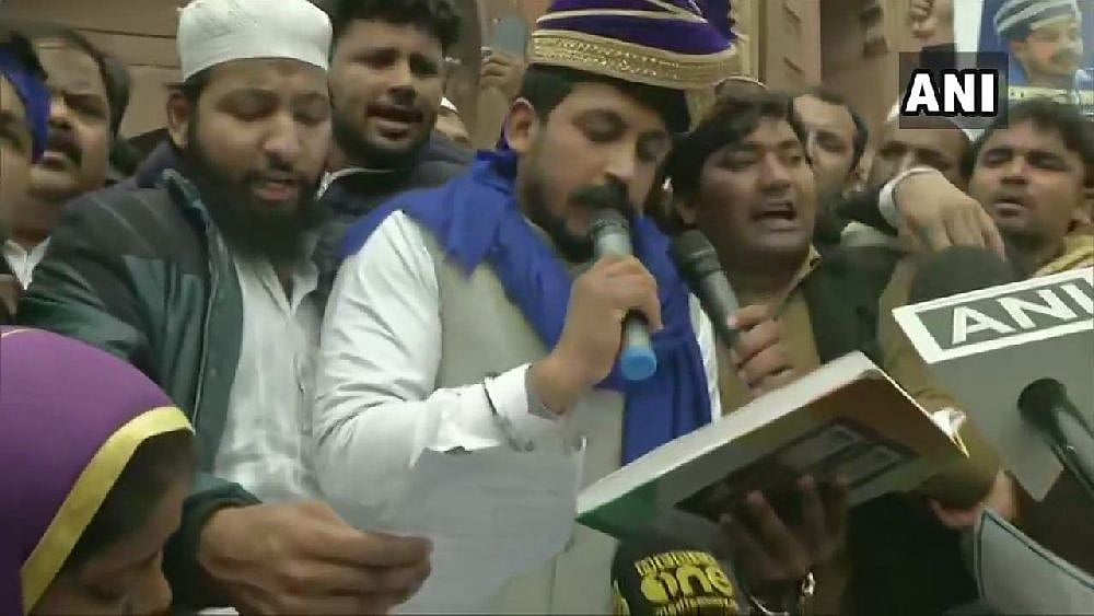 Hours After Release, Chandra Shekhar Azad Reads Preamble To Constitution At Jama Masjid