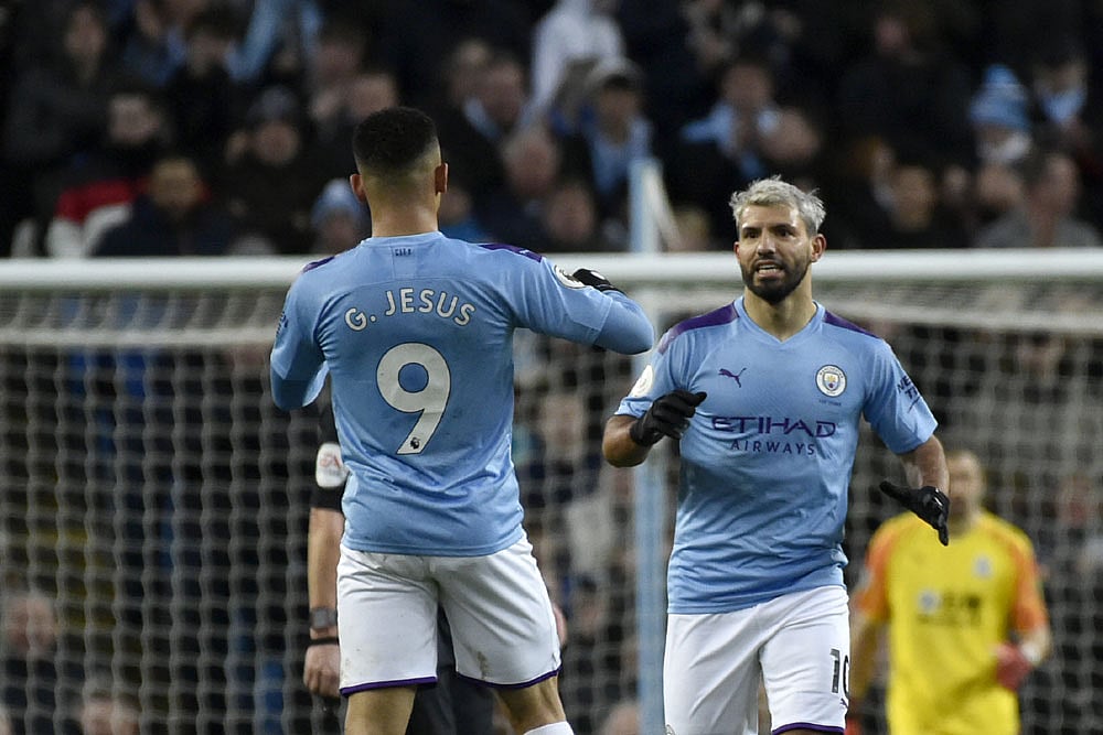 EPL | Manchester City 2-2 Crystal Palace: Sergio Aguero Brace In Vain