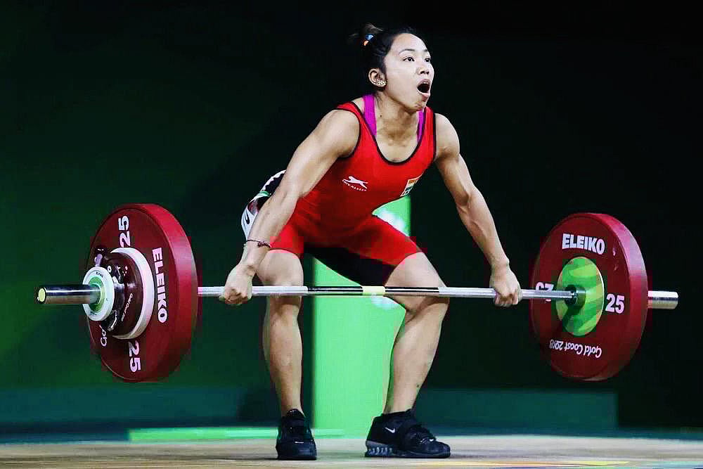File  : Indian women weightlifter Mirabai Chanu. 