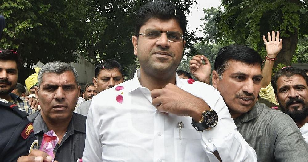 JJP leader and  Haryana Deputy Chief Minister Dushyant Chautala