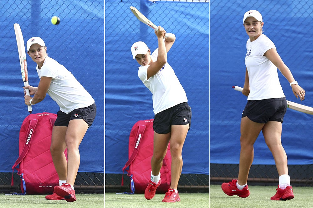 Multi-Talented World No 1 Tennis Player Ashleigh Barty Plays Cricket With Straightest Of Bats - See Stunning Photos
