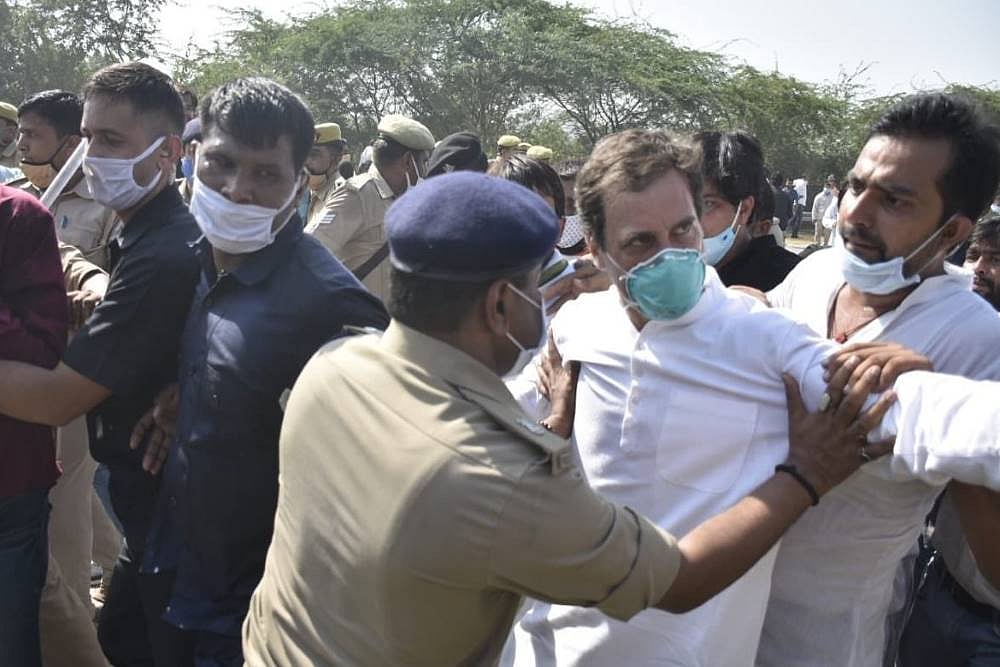 Congress Leader Rahul Gandhi Detained On Way To Hathras