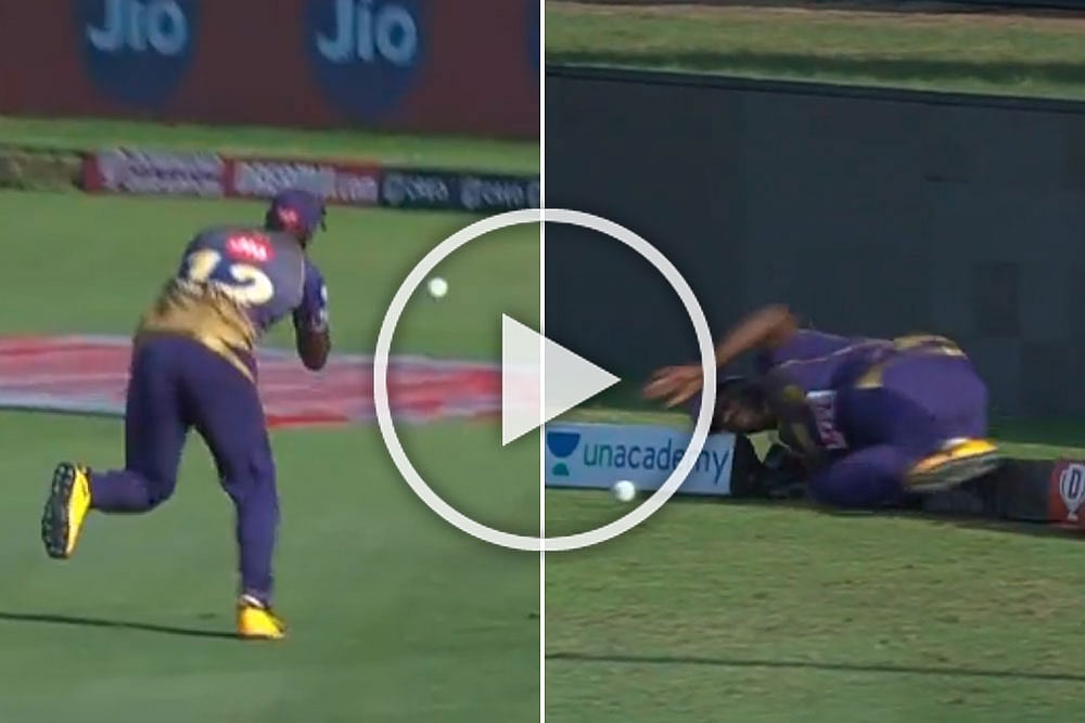 IPL 2020, KKR Vs KXIP: Andre Russell Drops Sitter, Then Injures Himself - WATCH