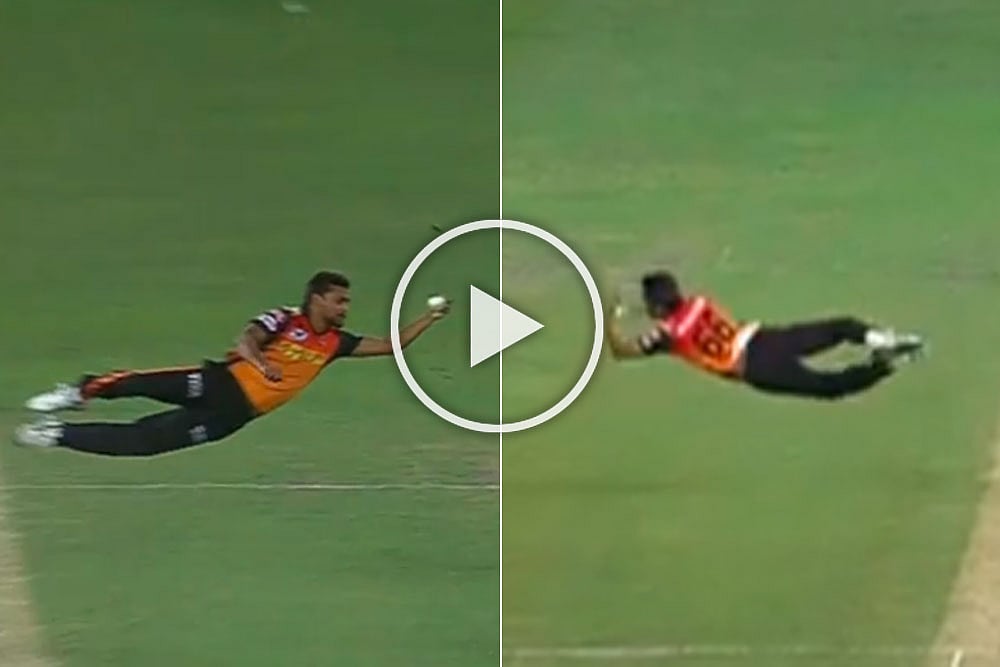 IPL 2020, SRH Vs CSK: Time Stands Still In Dubai As Airborne Sandeep Sharma Hangs In Air - WATCH