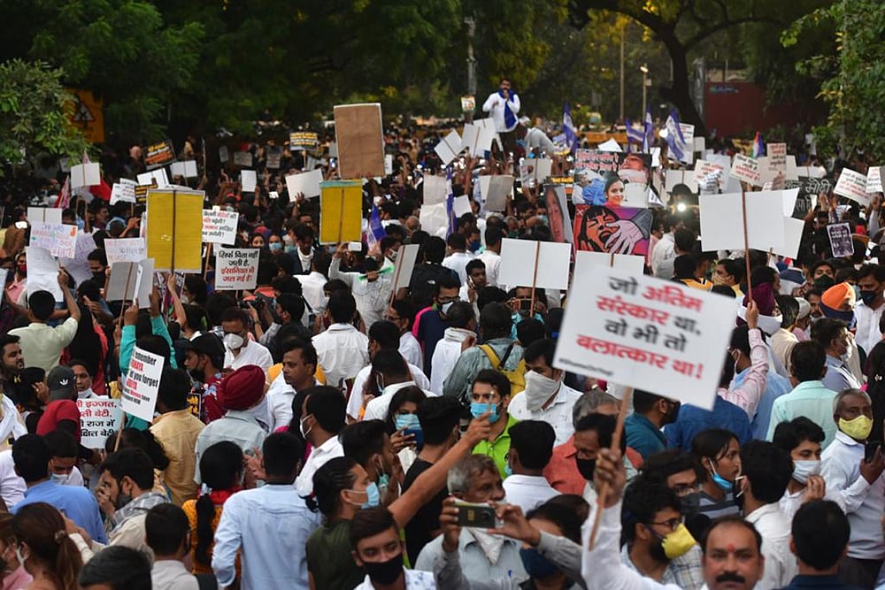 Hathras Case Protest: Hundreds Gather At Delhi's Jantar Mantar, CM Arvind Kejriwal Joins
