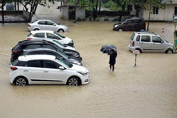 Heavy Rain Turns Bengaluru Roads Into Rivulets, Flood Alert Sounded In Many Areas