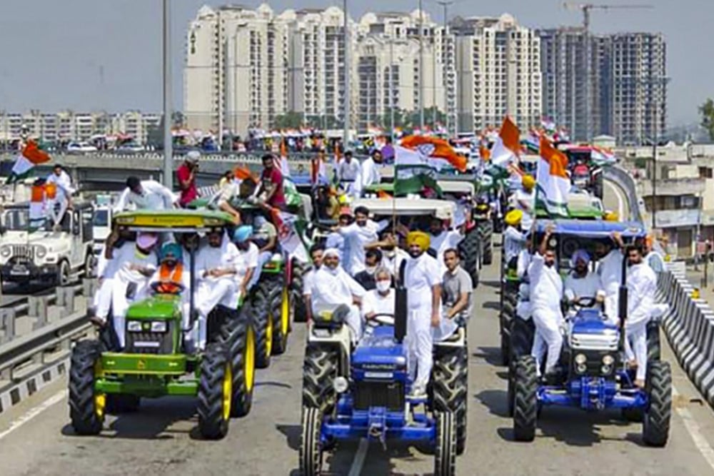 Rahul Says, 'PM Modi A Puppet In Hands Of Ambani-Adani' At Punjab's Tractor Rally