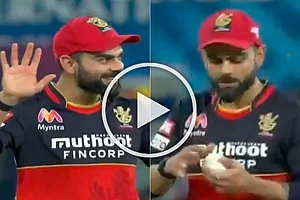 IPL 2020, RCB Vs DC: Hilarious Moment As Virat Kohli Almost Applies Saliva On Ball, Sachin Tendulkar Reacts - WATCH