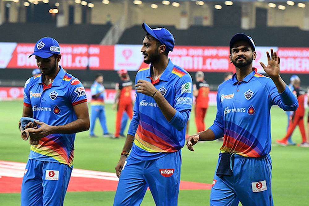 Axar Patel (centre) will be working alongside Ponting in this season's IPL.