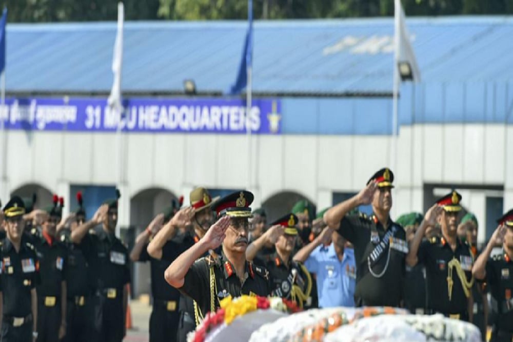 Army Pays Tributes To Soldiers Killed Due To Pakistani Ceasefire Violations