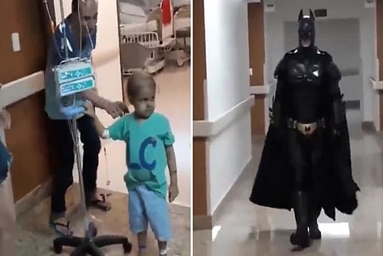 Kind Doctor Dresses Up Like A Batman To Fulfil Young Cancer Patient's Wish