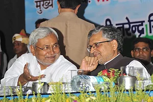 File photo of Nitish Kumar and Sushil Modi