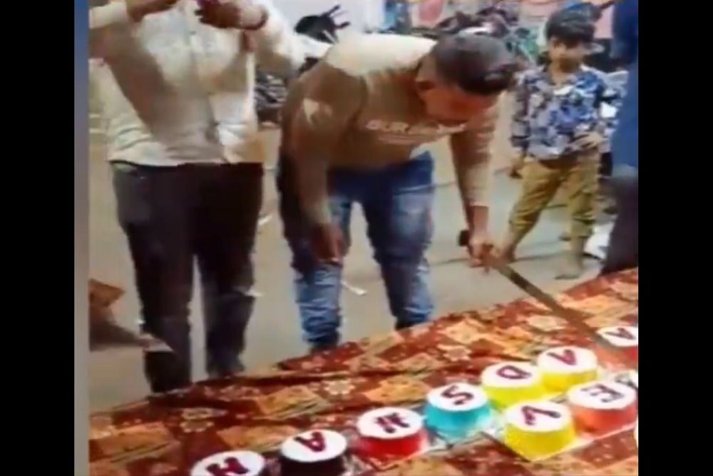 9 Detained For Cutting Cake With Sword At B'day Party In Gujarat