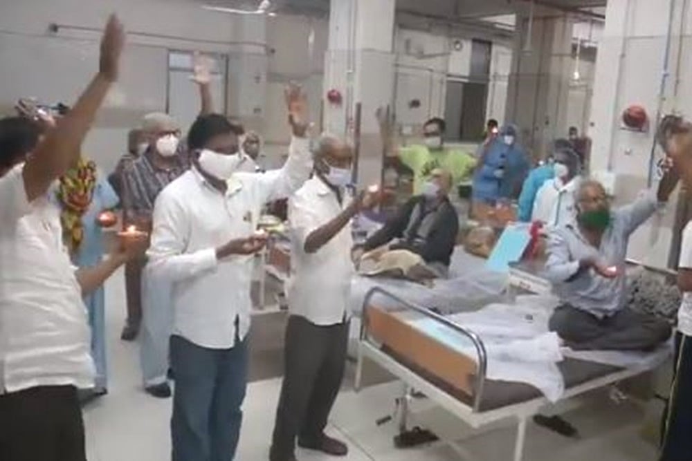 Covid Patients Celebrate Diwali With Doctors At Gujarat Hospital; Watch