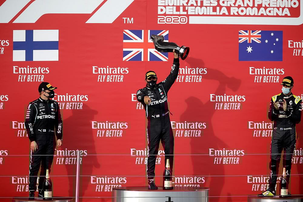 F1 2020: Hamilton Wins Action-Packed Emilia Romagna Grand Prix As Mercedes Seal Title