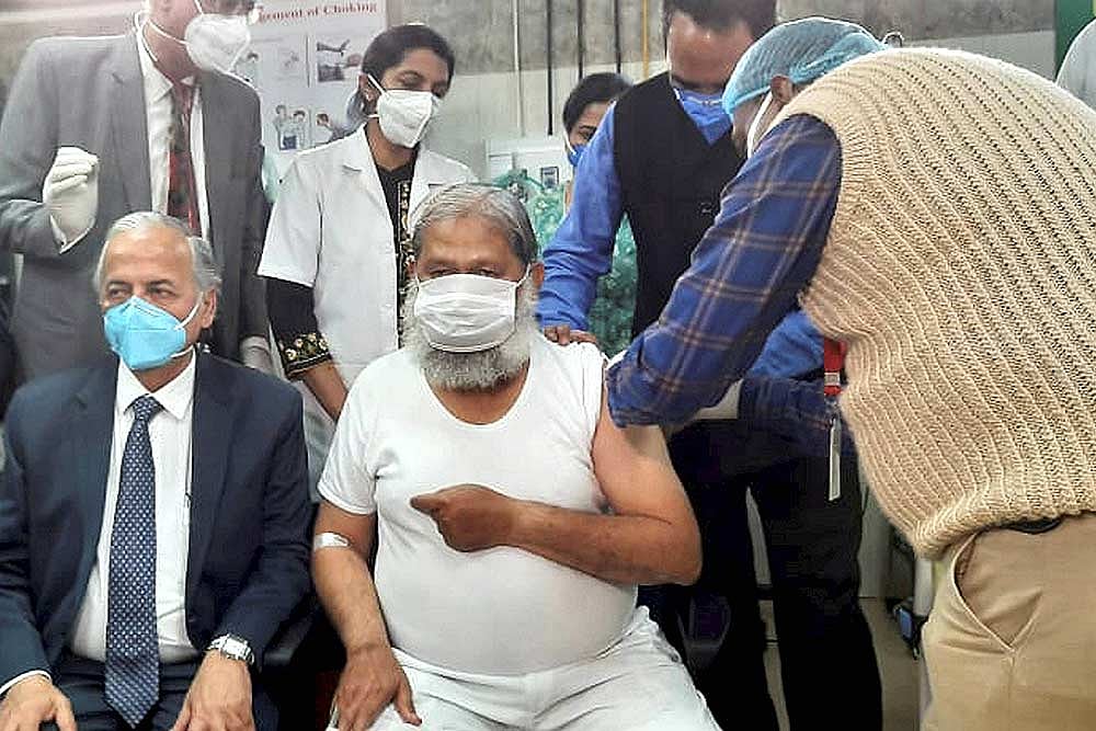 Haryana Health Minister Anil Vij Volunteers For Covid Vaccine, Gets Trial Dose Of Covaxin