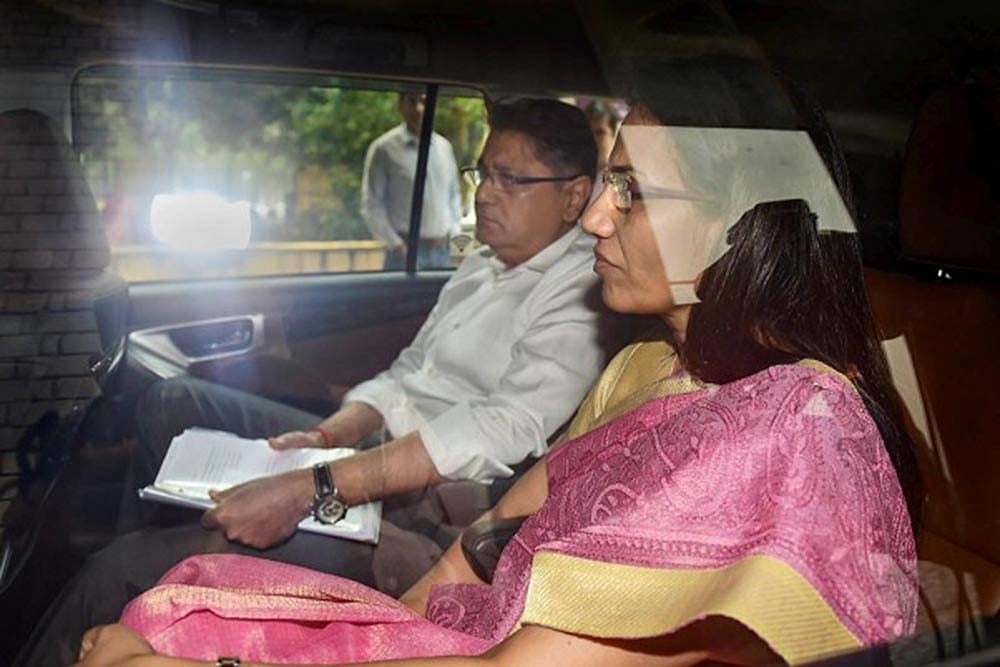 Former ICICI Bank CEO Chanda Kochhar along with her husband Deepak Kochhar