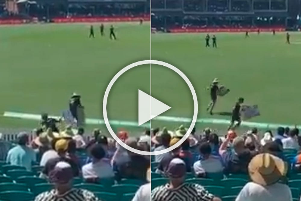 AUS Vs IND: 1st ODI Almost Stopped As Protesters Anti-Adani Protestors Invade Sydney Cricket Ground - WATCH