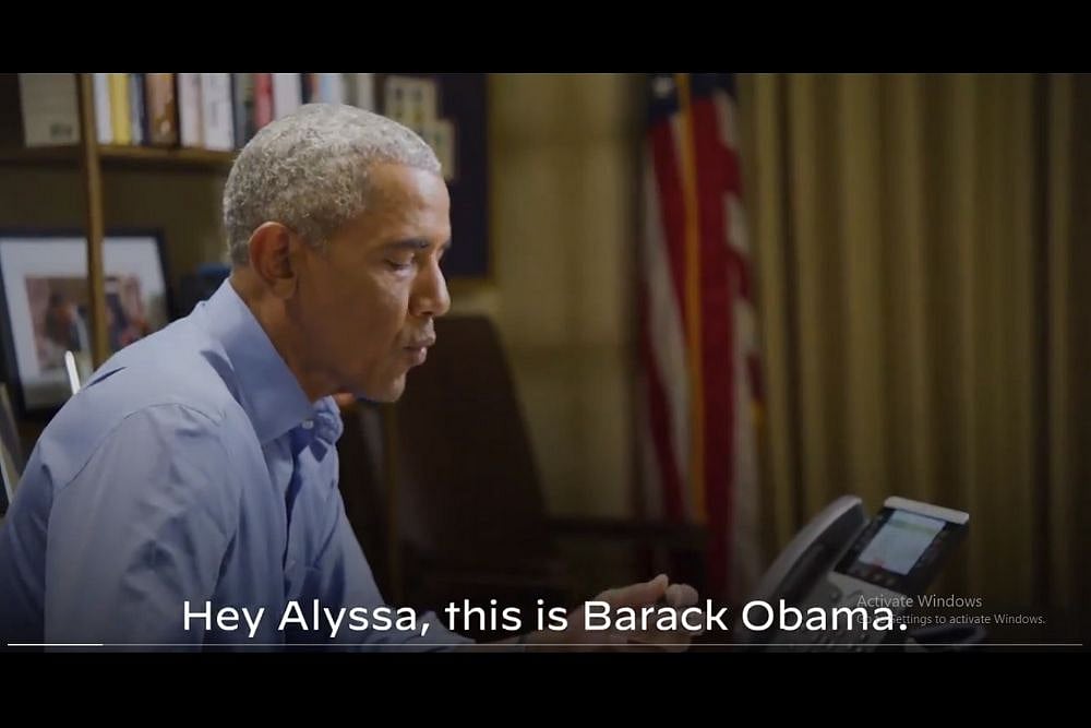 US Polls 2020: 'Hey Jacks...' When A Baby Interrupts Barack Obama's 'Phone Banking'