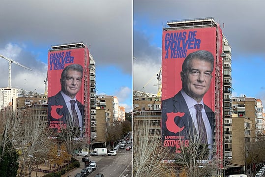 Joan Laporta Taunts Real Madrid With Poster As Barcelona Presidency Bid Heats Up