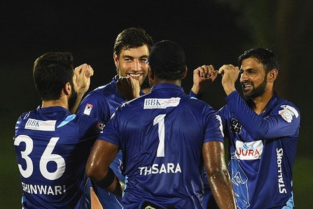 File :  Shoaib Malik Rocks As Jaffna Stallions Beat Galle Gladiators To Win Lanka Premier League Title
