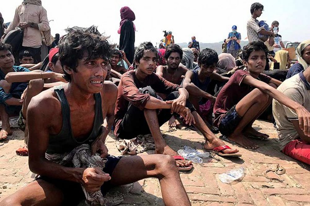 Rohingya refugees in Coxs Bazar, Bangladesh.