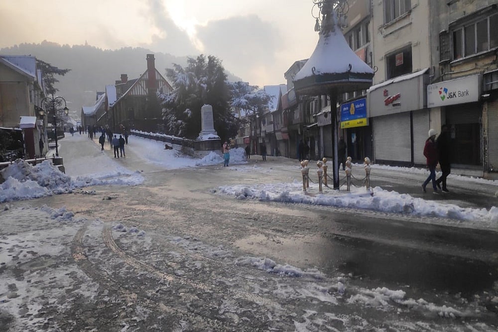 Snowfall Charms Shimla; Brings Cheer To Tourists Celebrating Christmas And New Year