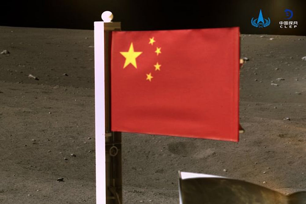 File Image : China Becomes Second Country To Plant Flag On Moon As Lunar Probe Returns To Earth |