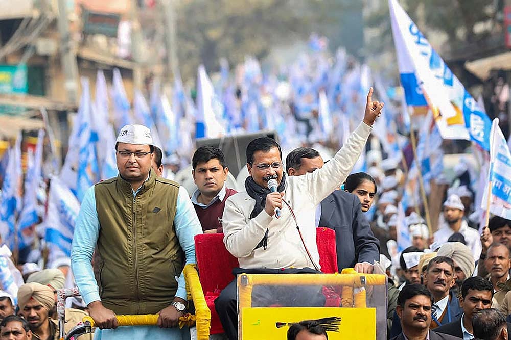 Delhi: Ramlila Maidan Decked Up For Swearing-In Of Kejriwal For 3rd Time
