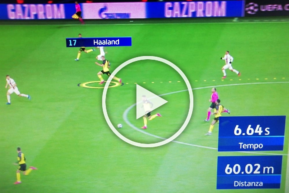 Erling Haaland Sprints 60m In World Championship Time During Borussia Dortmund Vs PSG Match – WATCH